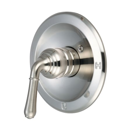 Olympia Faucets Single Handle Valve Trim Set, Wallmount, Brushed Nickel, Style: Traditional T-2343-BN